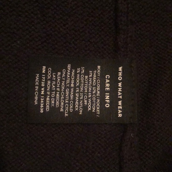 Who What Wear Black Cardigan With Puffy Sleeves - Picture 6 of 6